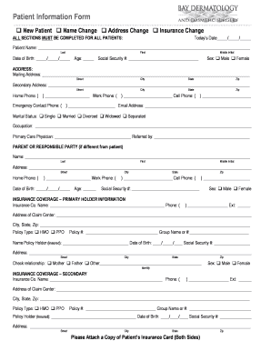 Patient Information Form