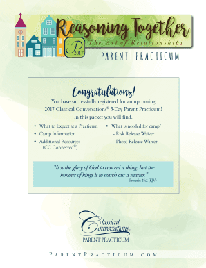 Classical Conversations Parent Practicum Registration