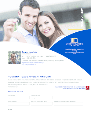 Mortgage Application Form