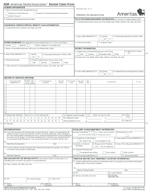 Dental Claim Form