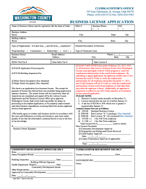 Utah Business License Application