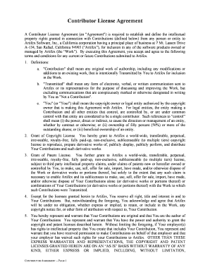 Contributor License Agreement