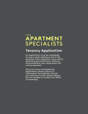 Tenancy Application Form