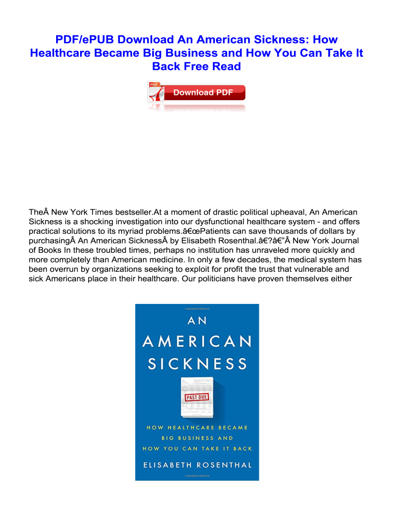 an american sickness pdf Preview on Page 1