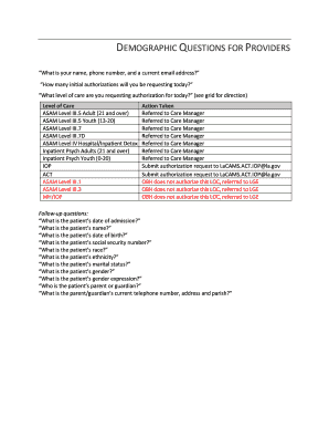 Louisiana Acute Psych Care Authorization Form
