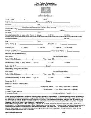New Patient Registration Form