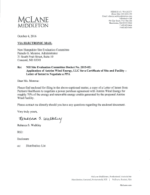 Letter of Intent to Negotiate a Power Purchase Agreement from ...