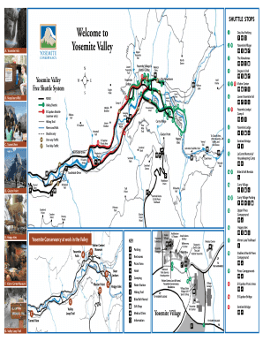 Fillable Online Yosemite Valley Map - Yosemite National Park Fax Email ...