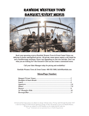 Fillable Online RAWHIDE WESTERN TOWN Fax Email Print - pdfFiller
