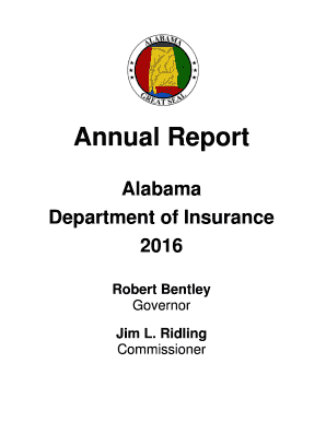 Fillable Online Fillable 2016 Annual Report of the Alabama Department ...
