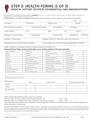 American International College Health Forms