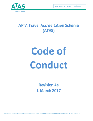 ATAS Code of Conduct - Australian Federation of Travel Agents