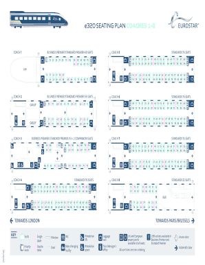 Eurostar Seating Plan Coach 11