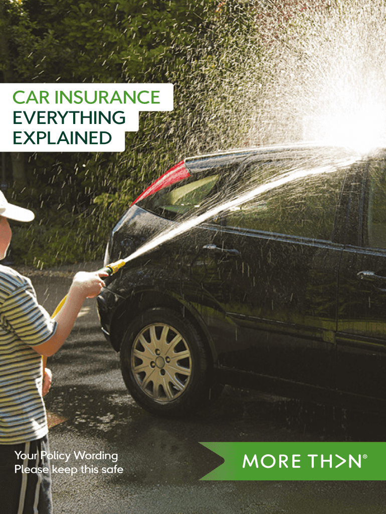 Fillable Online Download car insurance policy wording More Than Fax Email Print pdfFiller