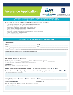 Insurance Application Form