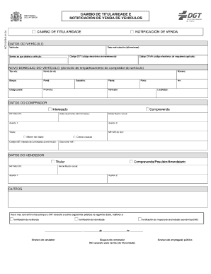 Cambio de Titularidade e Notificación de Venda de Vehículos