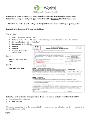 IRS Form W-9 Request for Taxpayer Identification Number and Certification