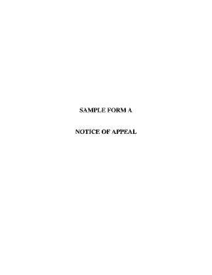 California Notice of Appeal