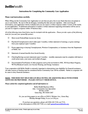 Community Care Application