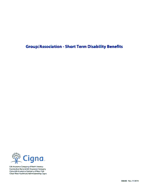 Short Term Disability Benefits Claim Form