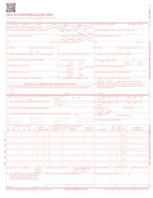 Health Insurance Claim Form 1500