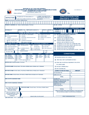 Philippines Driver's License Application
