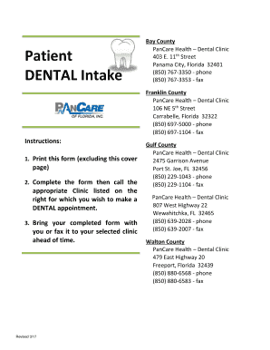 Dental Intake Form