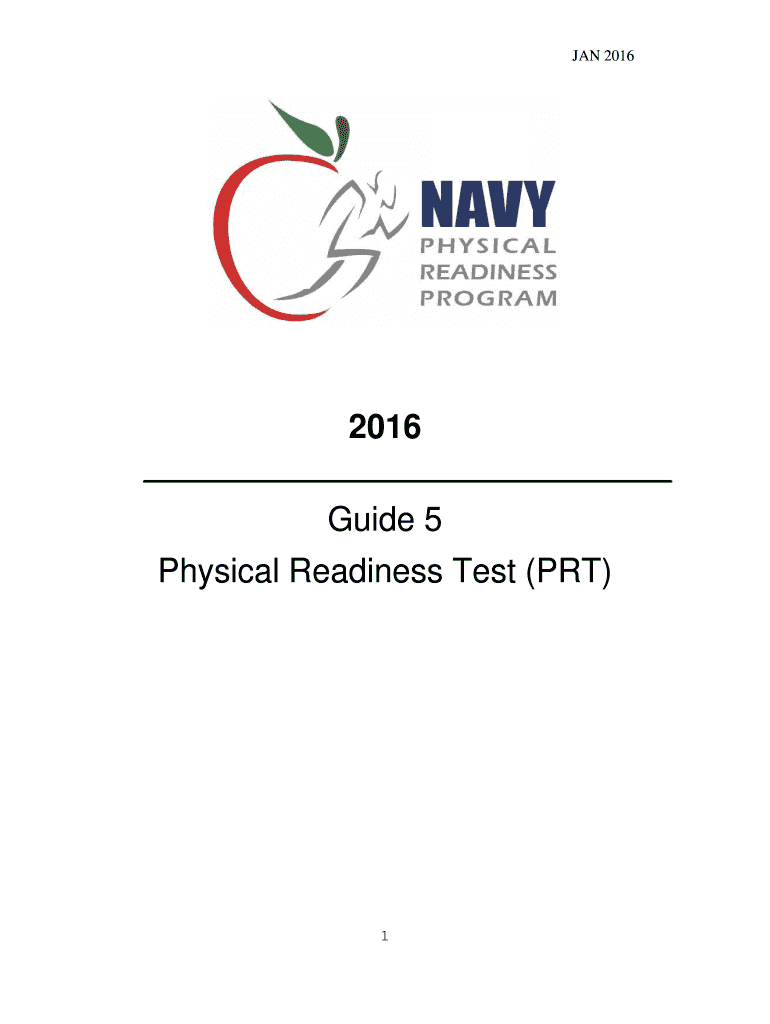 Fillable Online Guide 5 Physical Readiness Test Navy.mil Fax Email