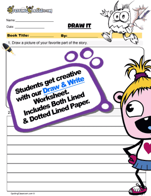 Book Report Drawing Activity