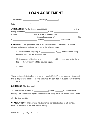Loan Agreement Template