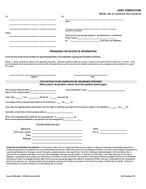 Asset Verification for Life Insurance