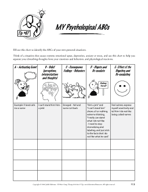 Psychological ABCs Worksheet