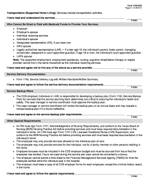 Texas HCS Service Provision Requirements Addendum