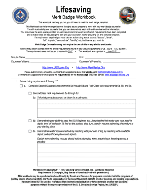 Lifesaving Merit Badge Workbook