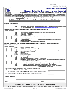Scottsdale Deferred Submittal Form
