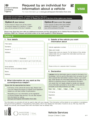 UK Vehicle Information Request Form