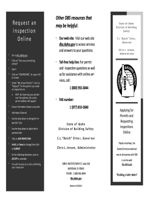 Idaho Building Safety Permit Application