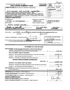 Iowa Campaign Disclosure Report