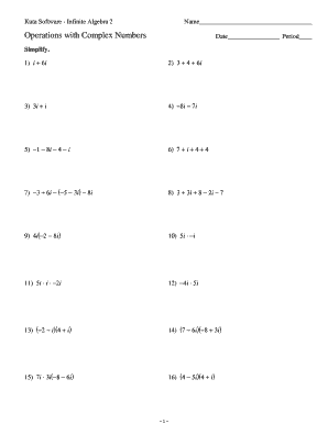 Algebra 2 Worksheet