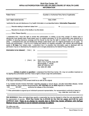 HIPAA Authorization Form