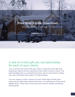 Welcome Home Gift Template
