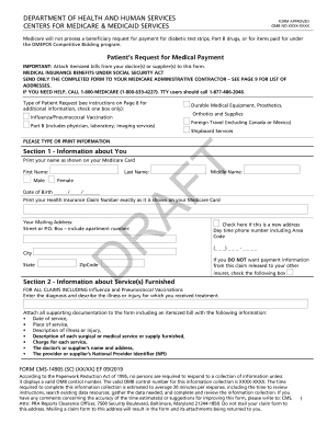 Patient's Request for Medical Payment