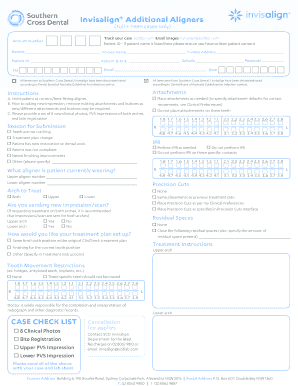 Invisalign Additional Aligners Request Form