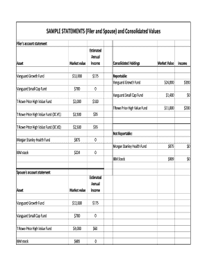 OGE Form 278 Financial Disclosure