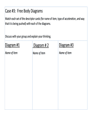 Free Body Diagrams Matching Activity