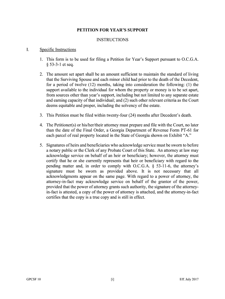 georgia form gpcsf 10 Preview on Page 1