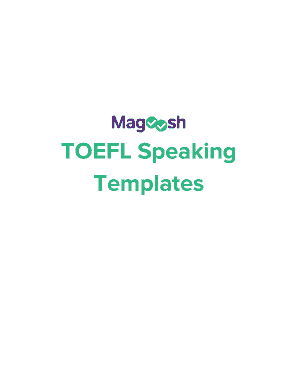 Fillable Online TOEFL Speaking Fax Email Print - pdfFiller