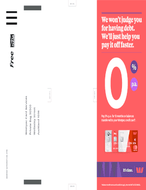 Westpac Balance Transfer Form