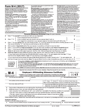Form W-4 (2017)