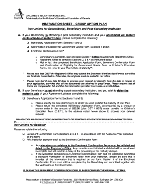 Beneficiary Application Form for Children's Education Funds